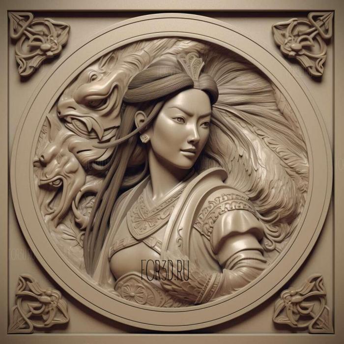 Мулан Мулан 2 3d stl модель для ЧПУ